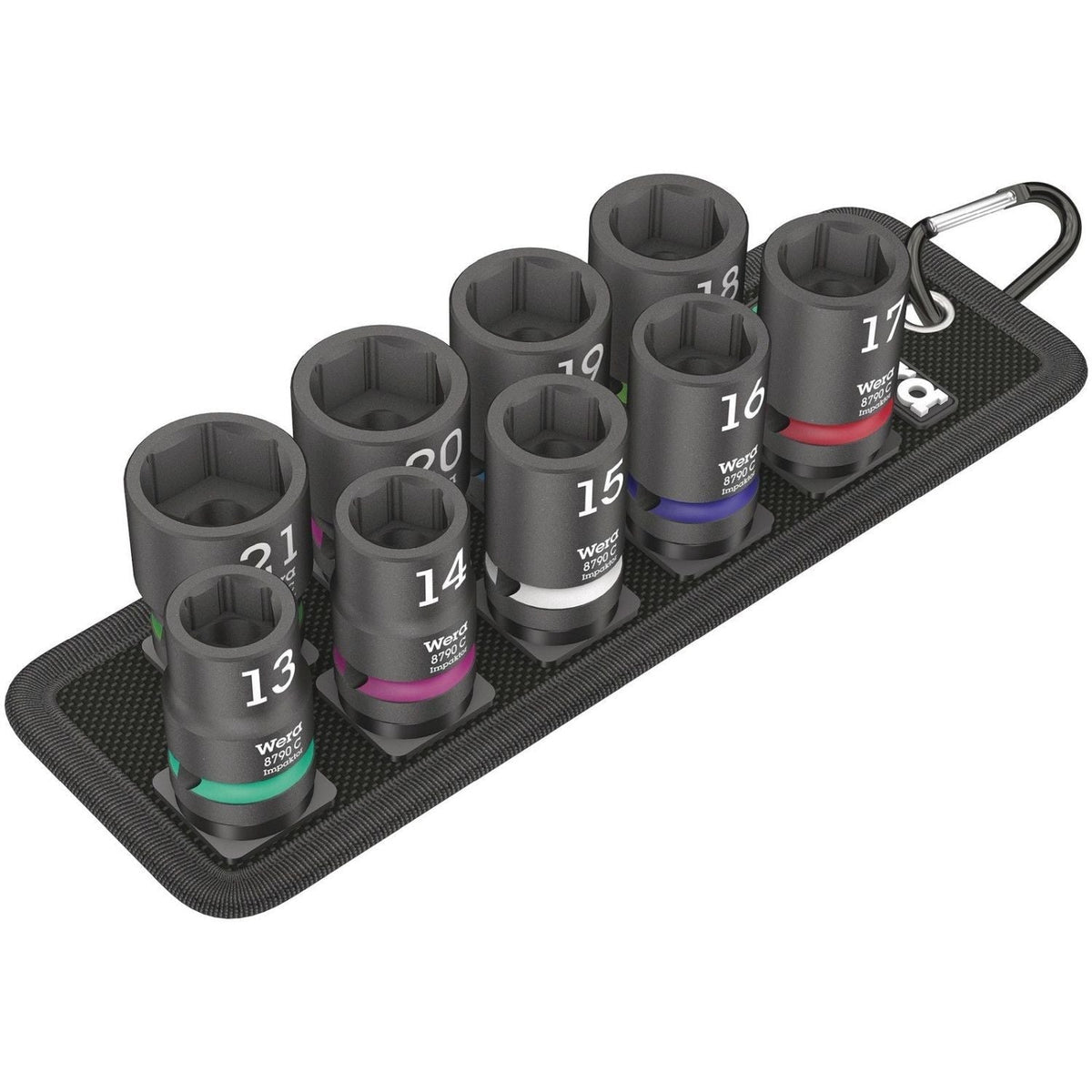Wera Belt C Impaktor 1 Socket Set, 1/2-in. Drive, 10-Pieces