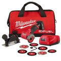 Milwaukee 2522-21XC M12 FUEL 3 in. Compact Cut Off Tool 4.0Ah Kit w/ 3-Pack Blades