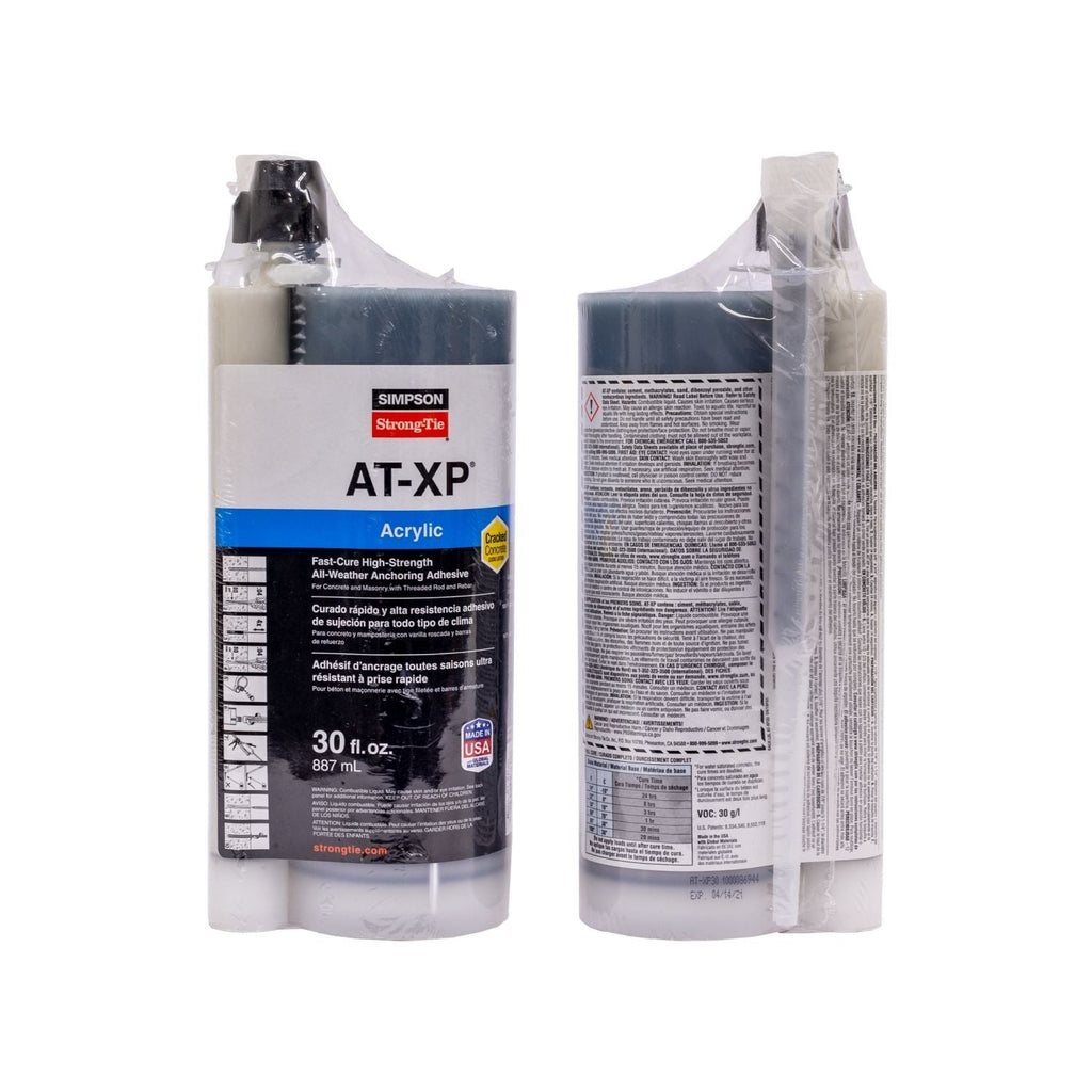 Simpson Strong-Tie AT-XP 30-oz. High-Strength Acrylic Anchoring Adhesive Cartridge w/ Nozzle (AT-XP30)