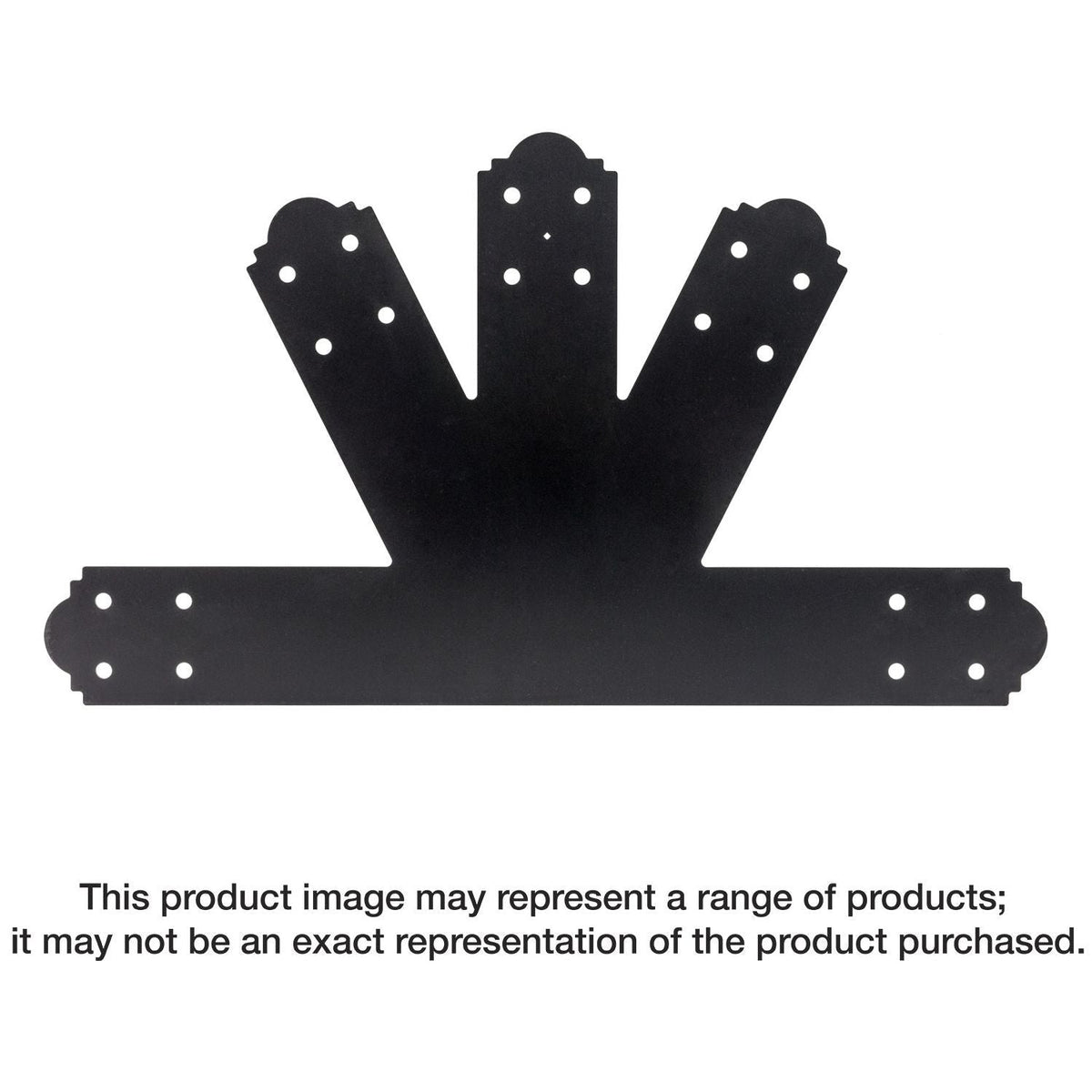 Simpson Strong-Tie APGP812 Outdoor Accents Mission Collection 8:12 Pitch ZMAX, Black Powder-Coated Gable Plate