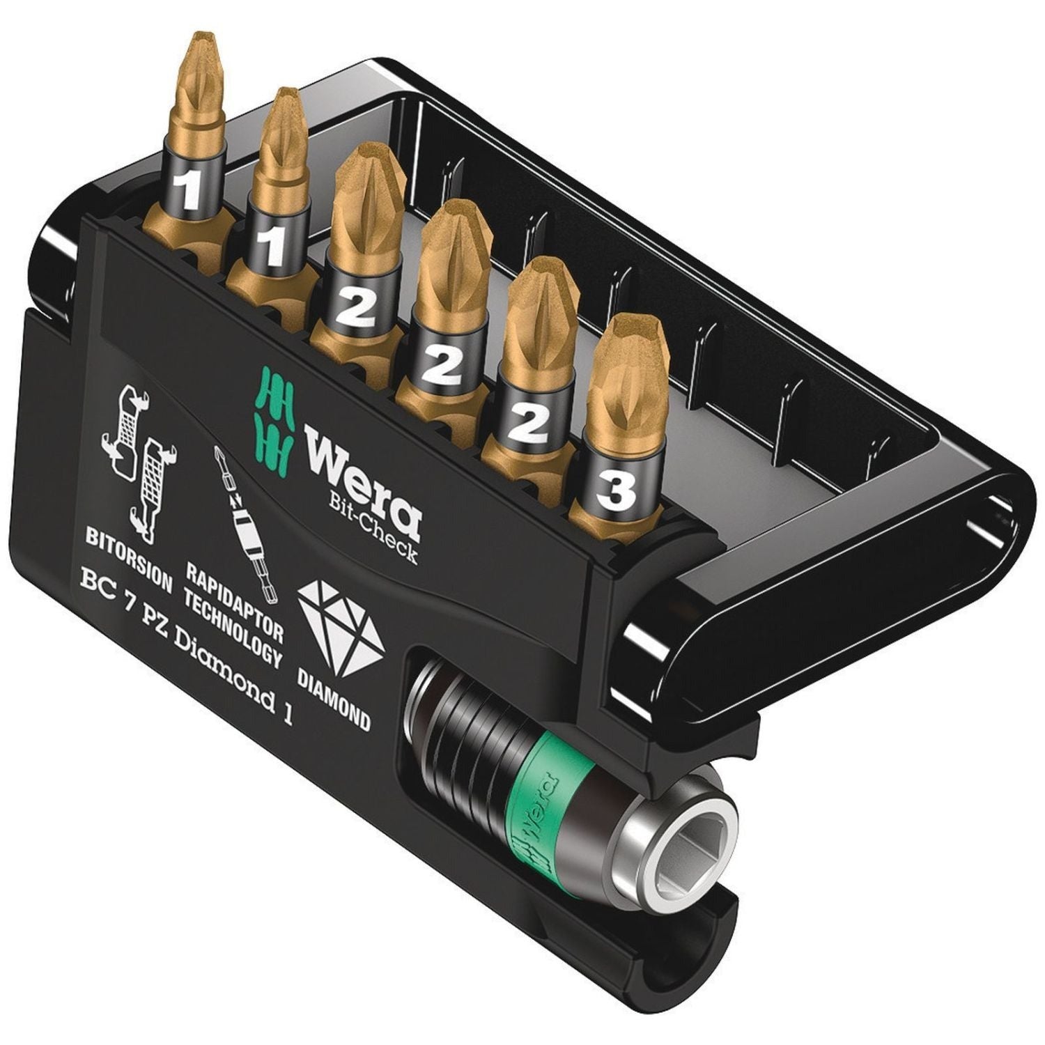 Wera Bit-Check 7 Pz Diamond 1, 7-Pieces