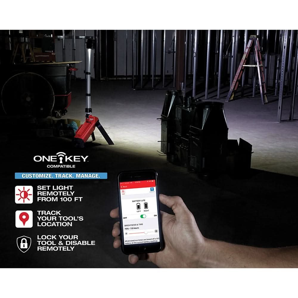 Milwaukee 2120-20 M18 Rocket Dual Pack Tower Light W/One Key
