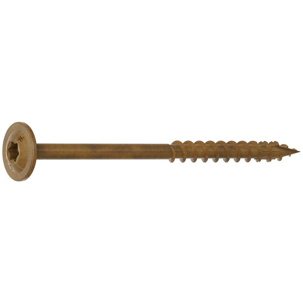 Simpson Strong-Tie CBT08212MB Wafer-Head Construction Screw, #8 x 2-1/2-in. T20, Quik Guard, Tan, 1750-Pack