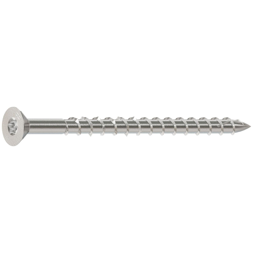 Simpson Strong-Tie S08250WPF1 Deck-Drive DWP WOOD SS Screw, #8 x 2-1/2-in. T-20, Flat Head, Type 305, 1-lb.