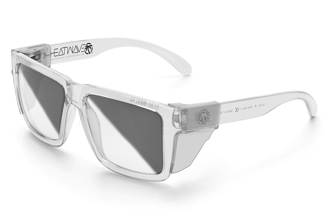 Heat Wave XL VISE Z87 VAPOR CLEAR Frame Photochromic Lens Sunglasses