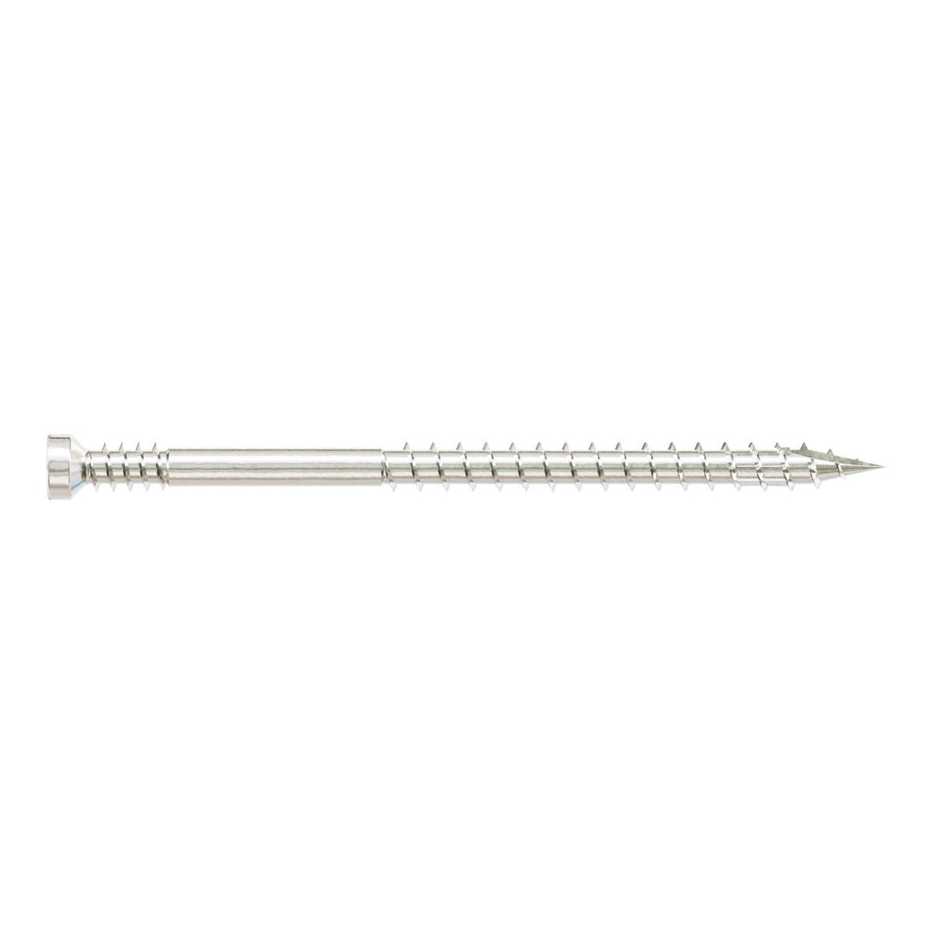 Simpson Strong-Tie FT07212T100 Finish Trim Screw, #7 x 2-1/2-in. T10, Trim-Head, Type 316, 100-Pack