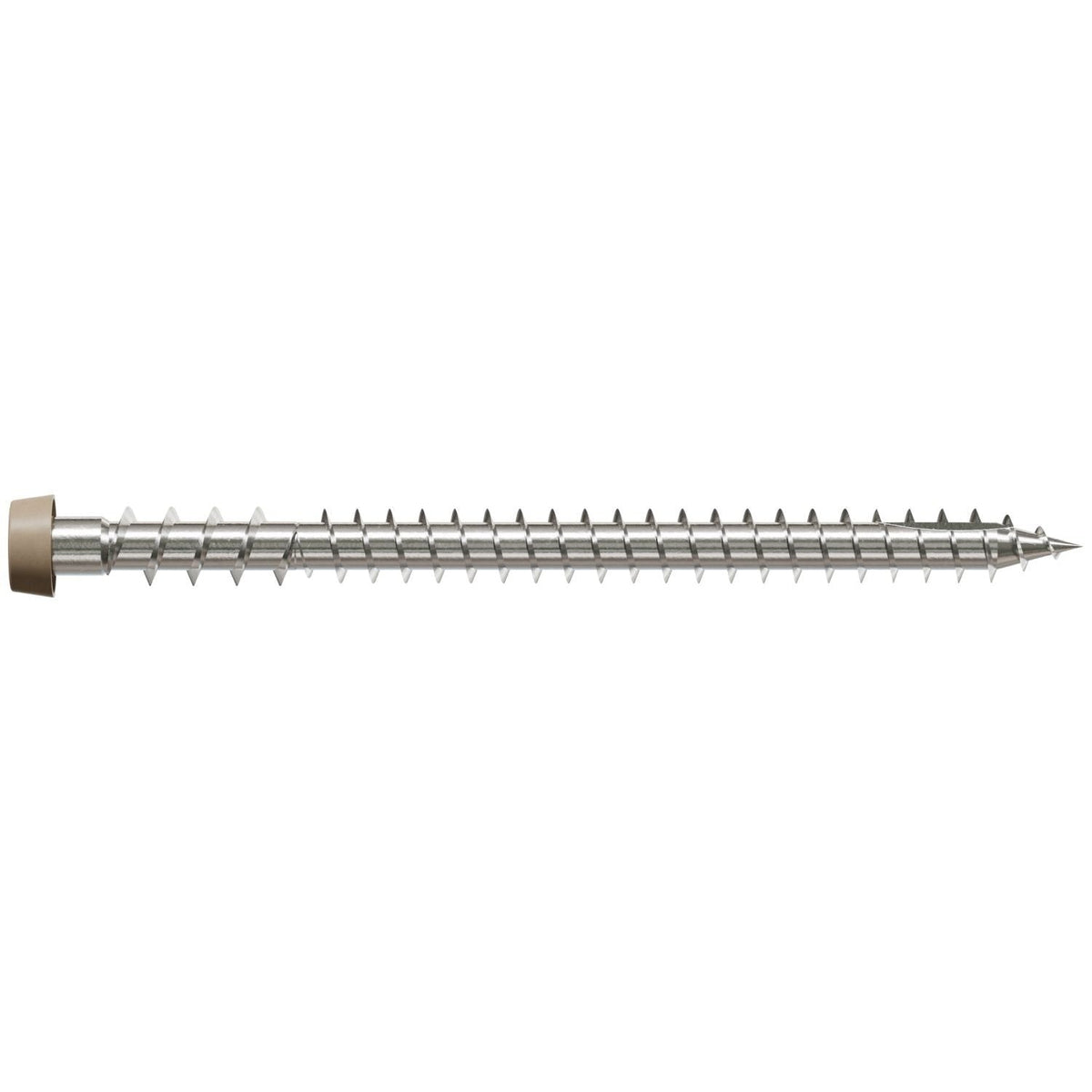 Simpson Strong-Tie DCU234P316TN02 Deck-Drive DCU COMPOSITE Screw, #10 x 2-3/4-in. T20, Type 316, Tan 02, 350-Pack