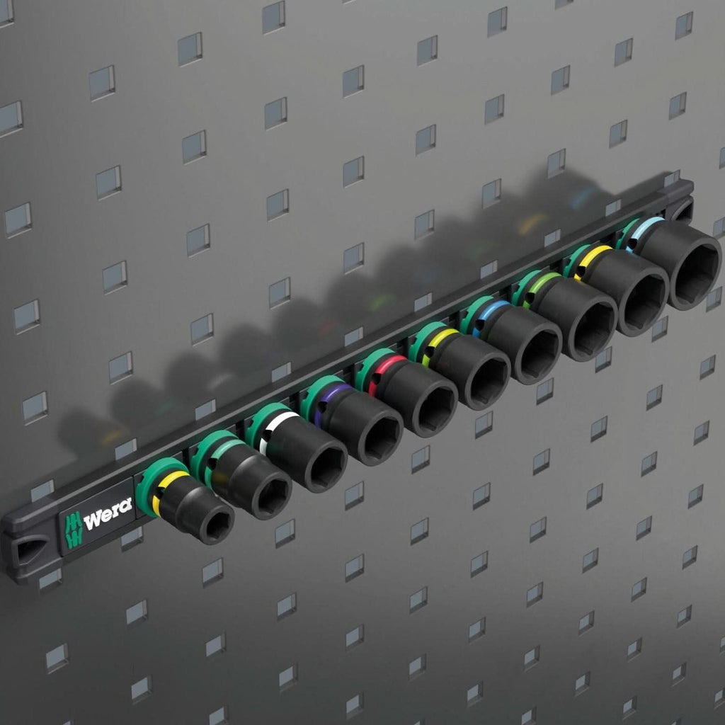 Wera 9607 Magnetic Rail B Impaktor 1, 10-Pieces