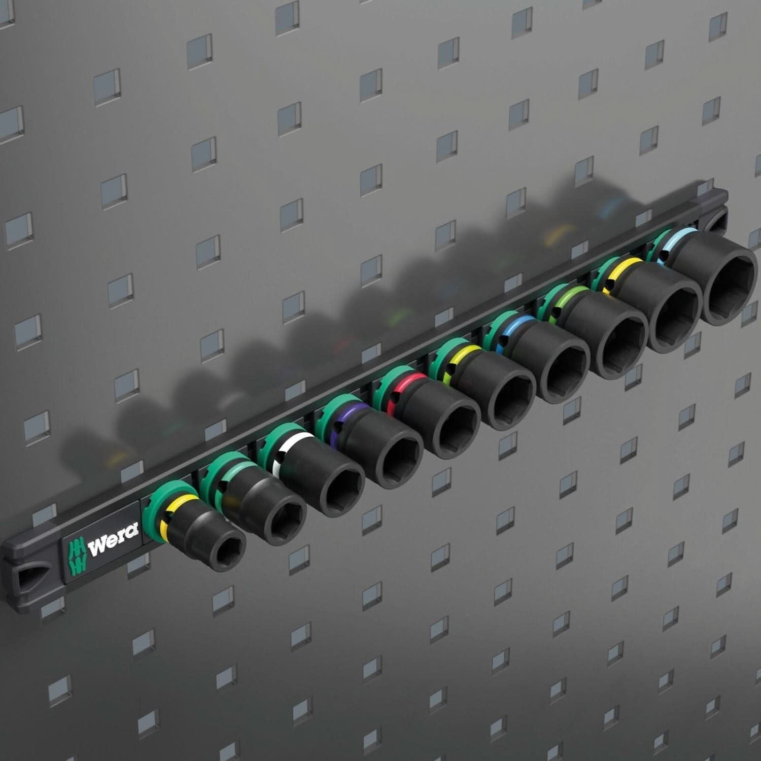 Wera 9607 Magnetic Rail B Impaktor 1, 10-Pieces