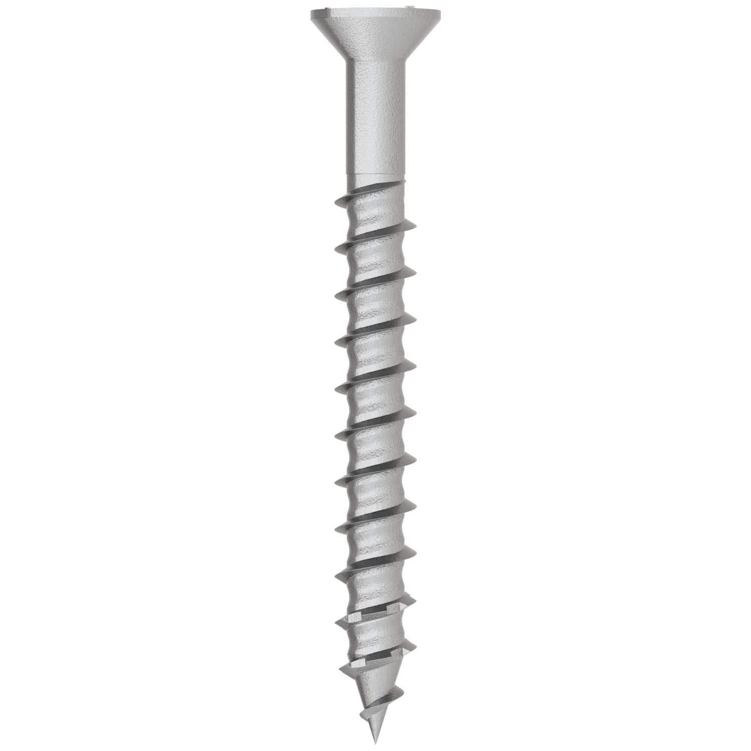 Simpson Strong-Tie TNTSS625214TTR Titen Turbo, 1/4-in. x 2-1/4-in. Type 316 Stainless-Steel Trim-Head Concrete and Masonry Screw, 50-Pack
