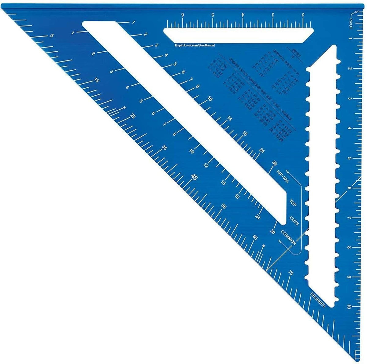 Empire E3992 12-inch True Blue Laser Etched Rafter Square