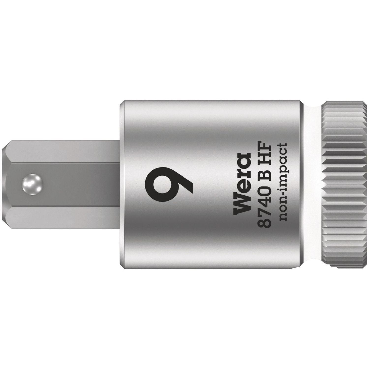 Wera 8740 B Hf Zyklop Bit Socket With Holding Function, 3/8-in. Drive, 9x38.5-mm.