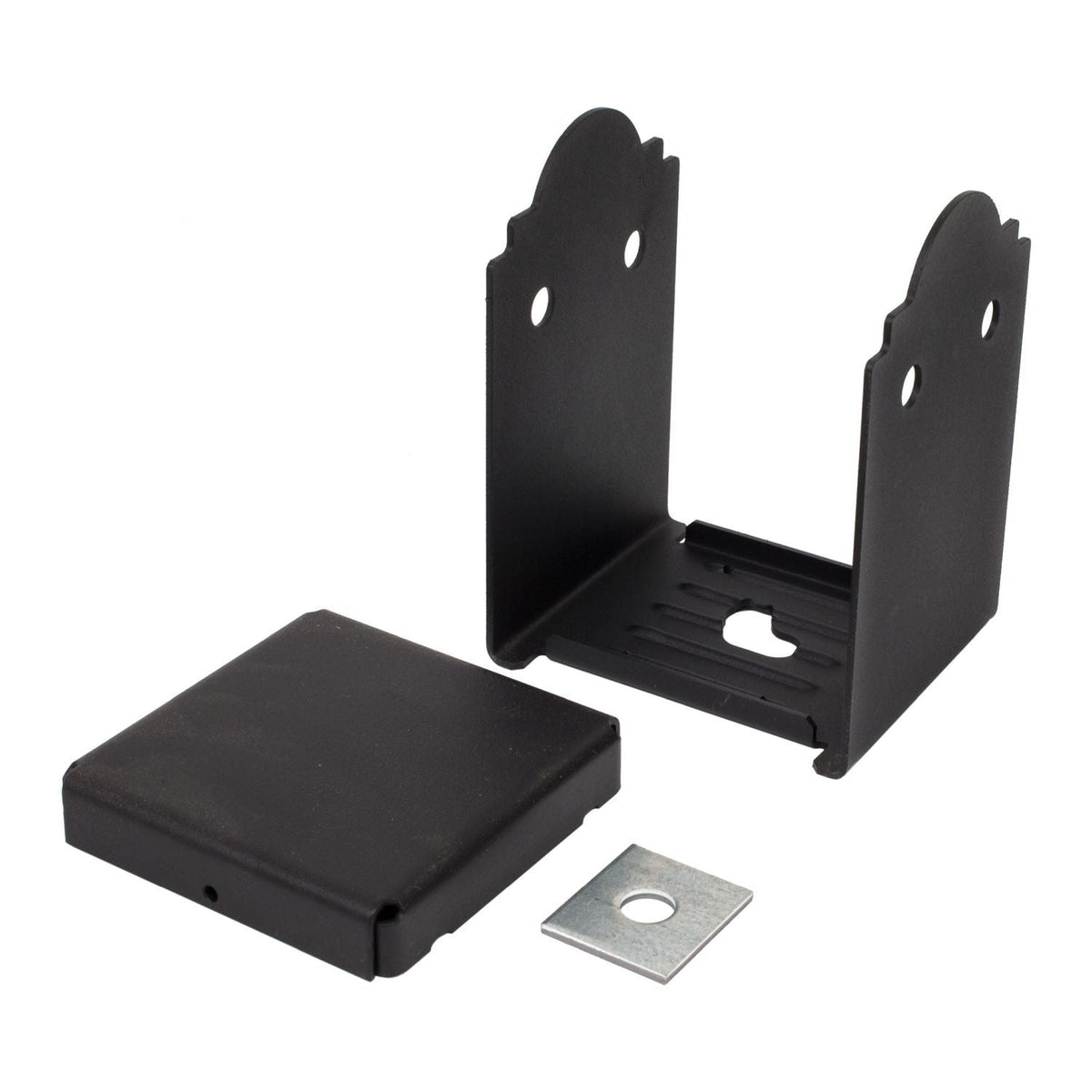 Simpson Strong-Tie Outdoor Accents Mission Collection ZMAX, Black Powder-Coated Post Base for 6x6 (APB66)