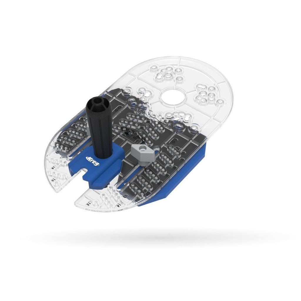 Kreg Trim Router Edge Guide Router Accessory for Dados, Grooves, and Circle Cuts (KRTBP150)