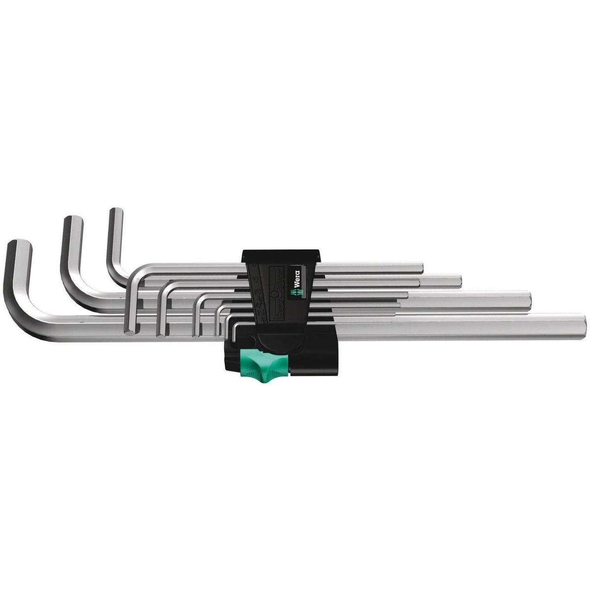 Wera 950/9 Hex-Plus 2 L-Key Set, Metric, Chrome-Plated, 9-Pieces