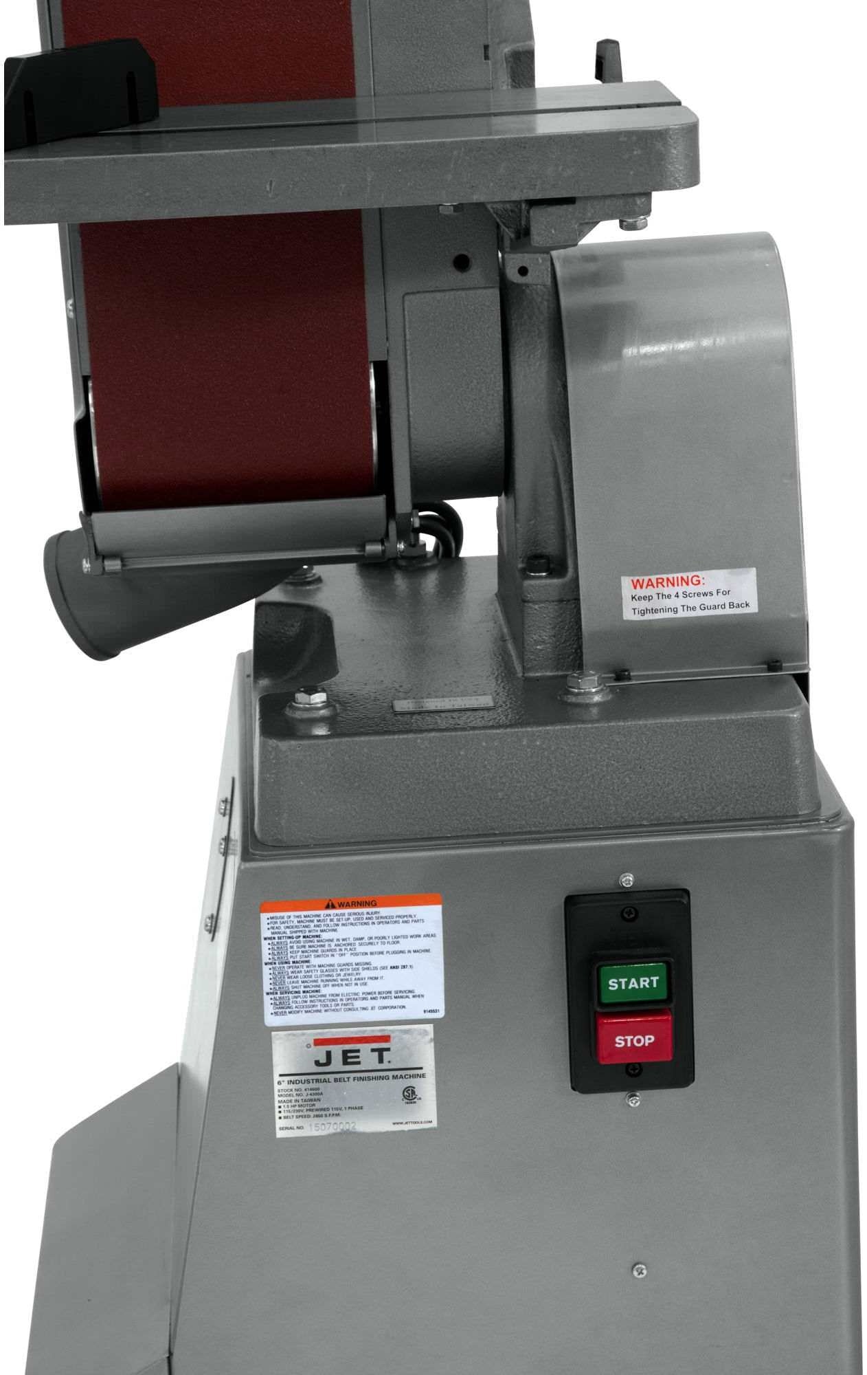 Jet 414600 J-4300A, 6 x 48 Industrial Belt Finishing Machine 1Ph