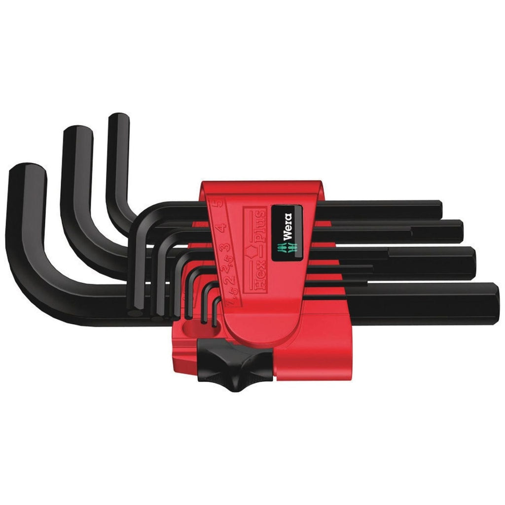 Wera 950/9 Hex-Plus 7 L-Key Set, Metric, Blacklaser, 9-Pieces