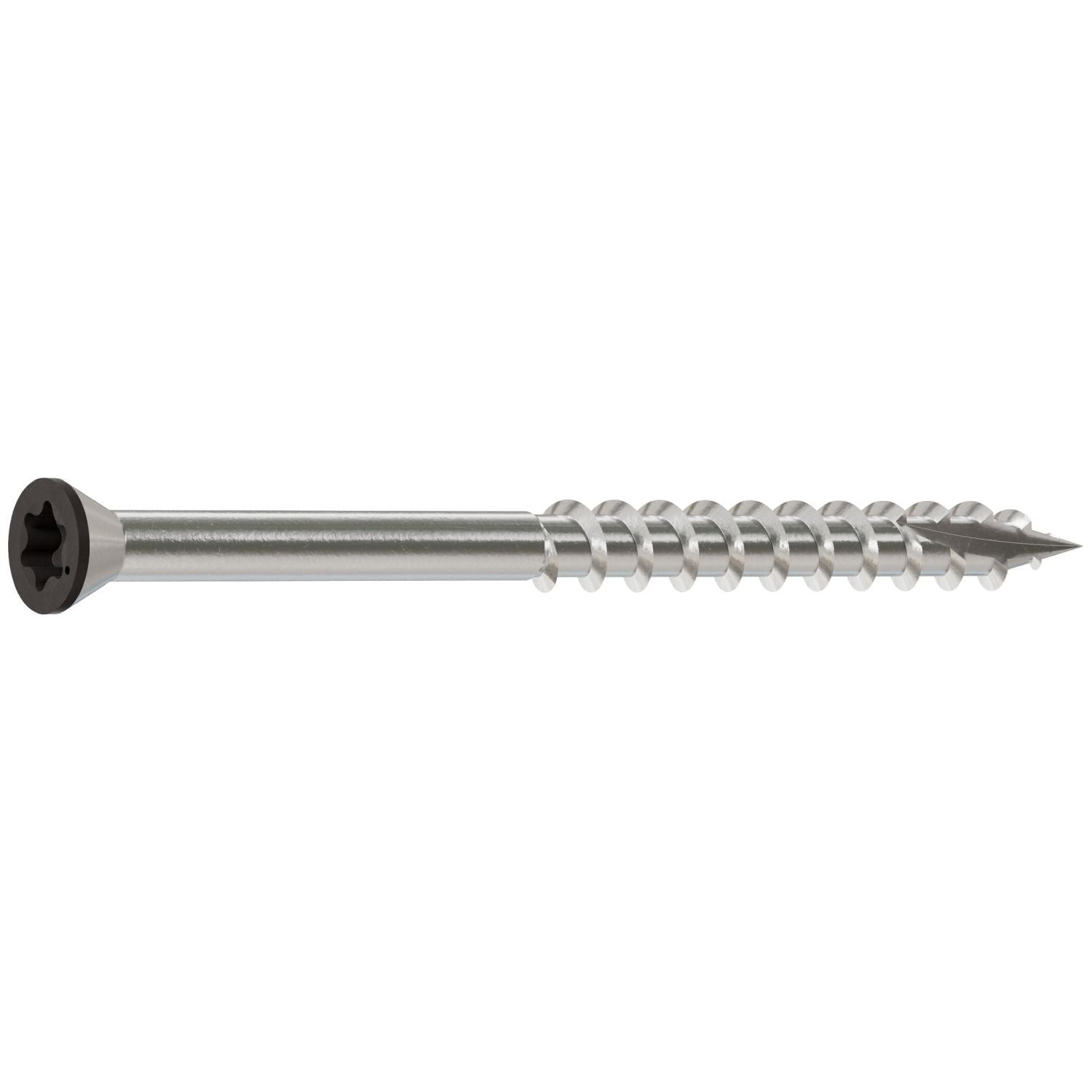 Simpson Strong-Tie T07225FT70GR04 Trim-Head Screw, 6-Lobe Drive, #7 x 2-1/4-in. T-15 Type 316, Gray 04, 70-Pack