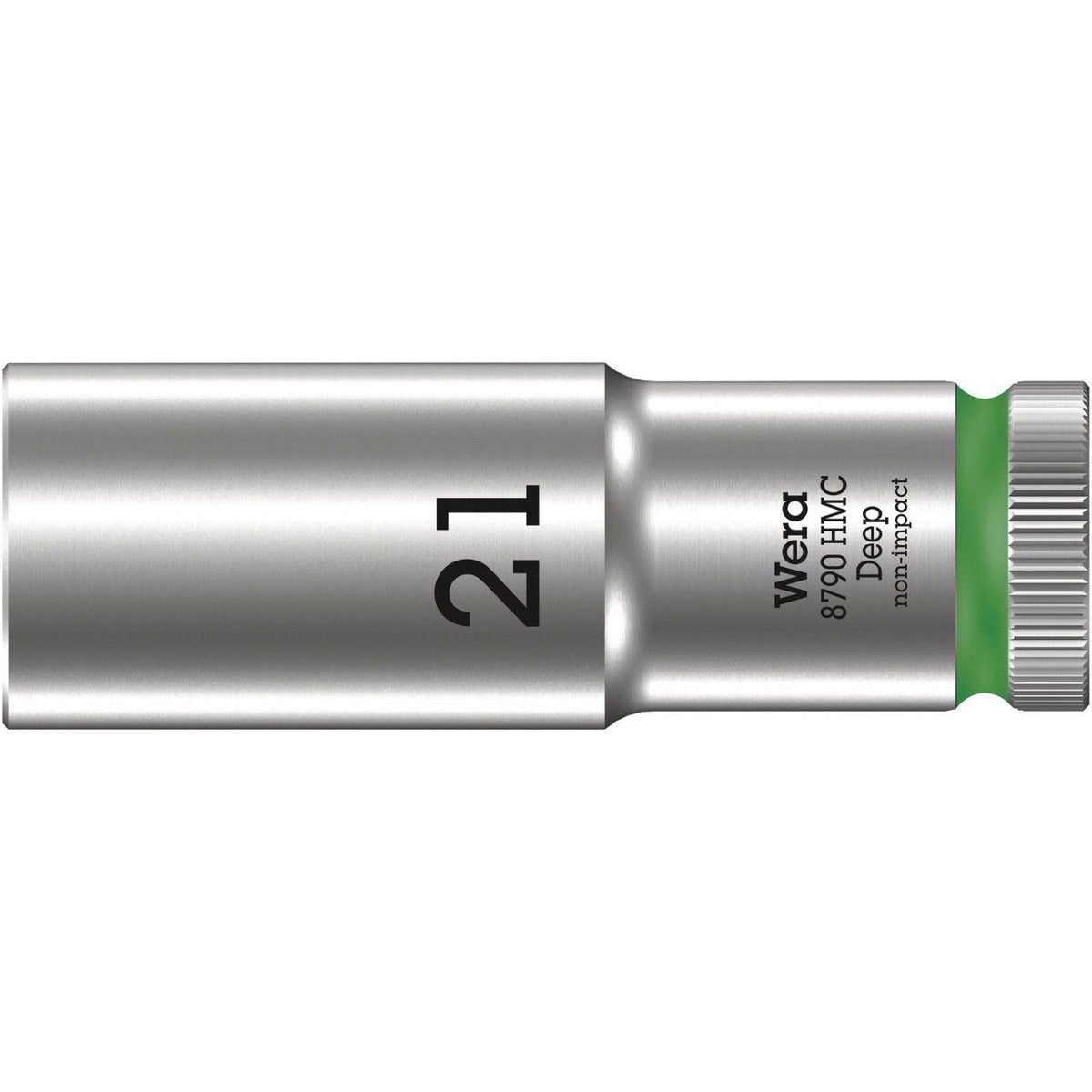 Wera 8790 Hmc Deep Socket With 1/2-in. Drive, 21x83-mm.