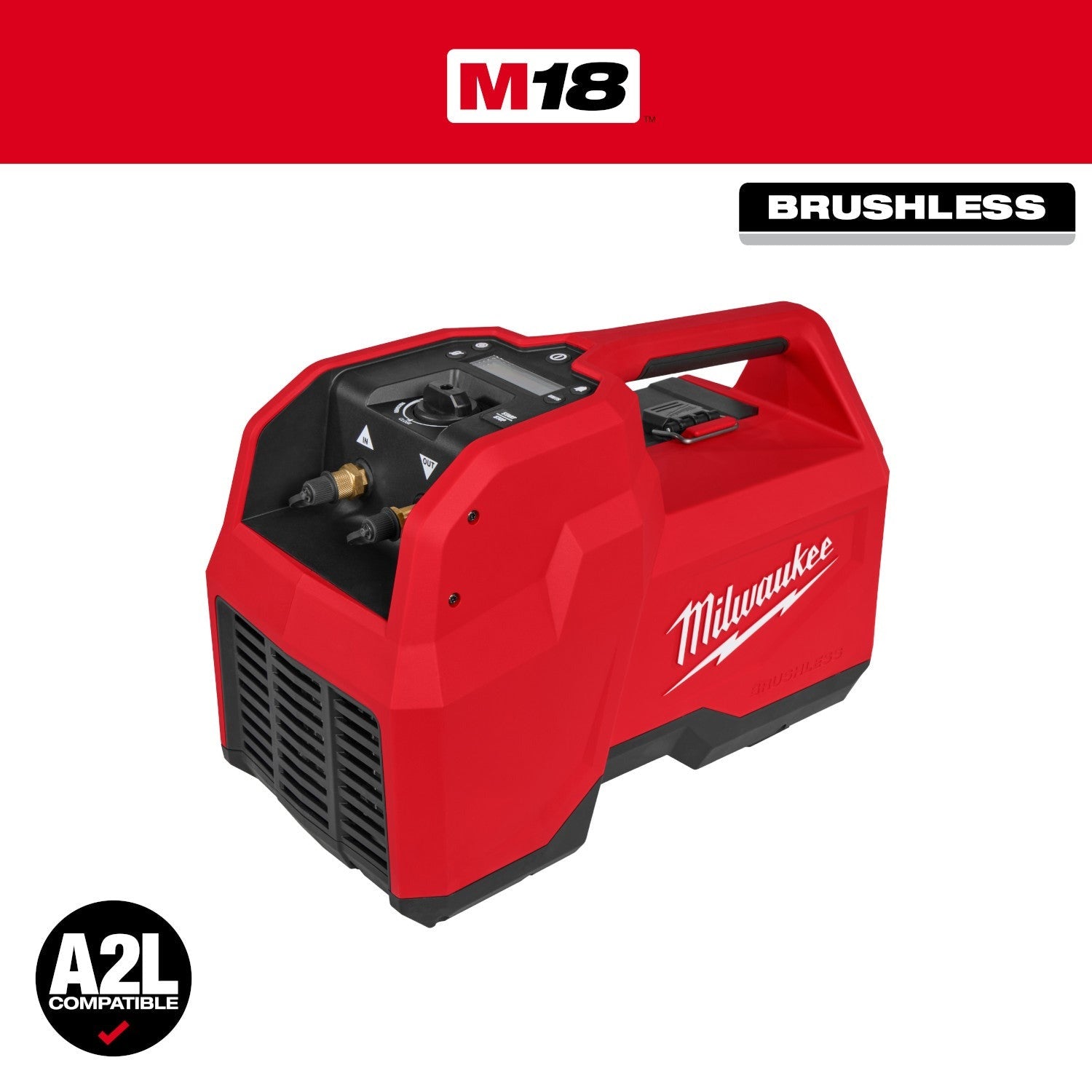 Milwaukee 2938-21 M18 Brushless Refrigerant Recovery Machine