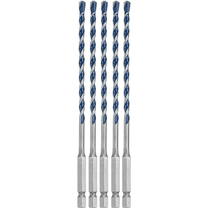 Bosch HCBG0405T 5-Piece 3/16" x 6" BlueGranite Turbo Carbide Hammer Drill Bits