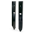 Simpson Strong-Tie E-Z Mender 12-Gauge Black Powder-Coated Mender Plate for 4x4 Wood Post (FPBM44E)