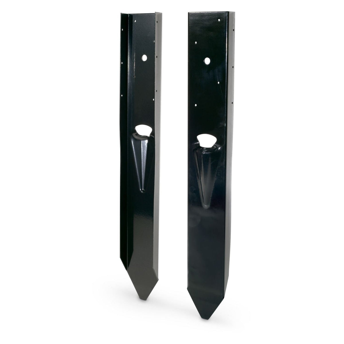 Simpson Strong-Tie E-Z Mender 12-Gauge Black Powder-Coated Mender Plate for 4x4 Wood Post (FPBM44E)