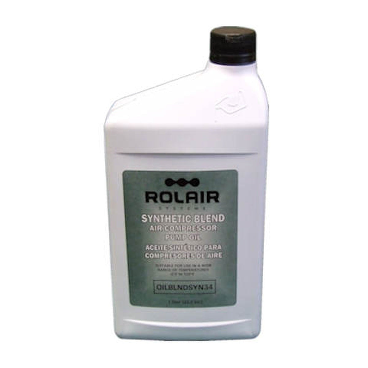 Rolair 34-oz. Synthetic Blend Air Compressor Oil, Individual Bottle (OILBLNDSYN34)