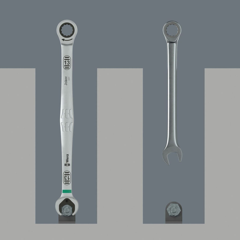Wera 6007 Joker SB Ring Ratchet Spanner, Long Design, 8x180-mm.