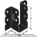 Simpson Strong-Tie OU410 OU Black Powder-Coated Ornamental Joist Hanger for 4x10