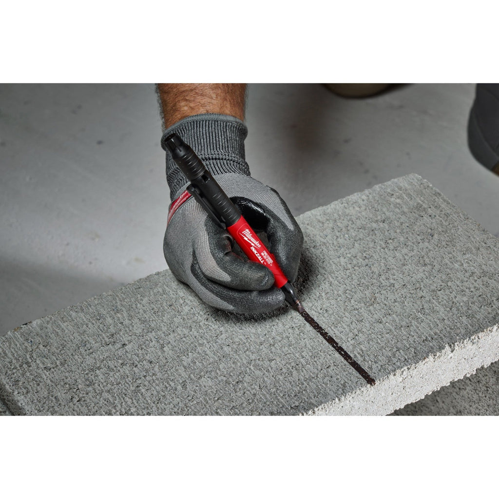 Milwaukee 48-22-3113 INKZALL Double-Sided Black Fine Point & Chisel Tip Jobsite Marker