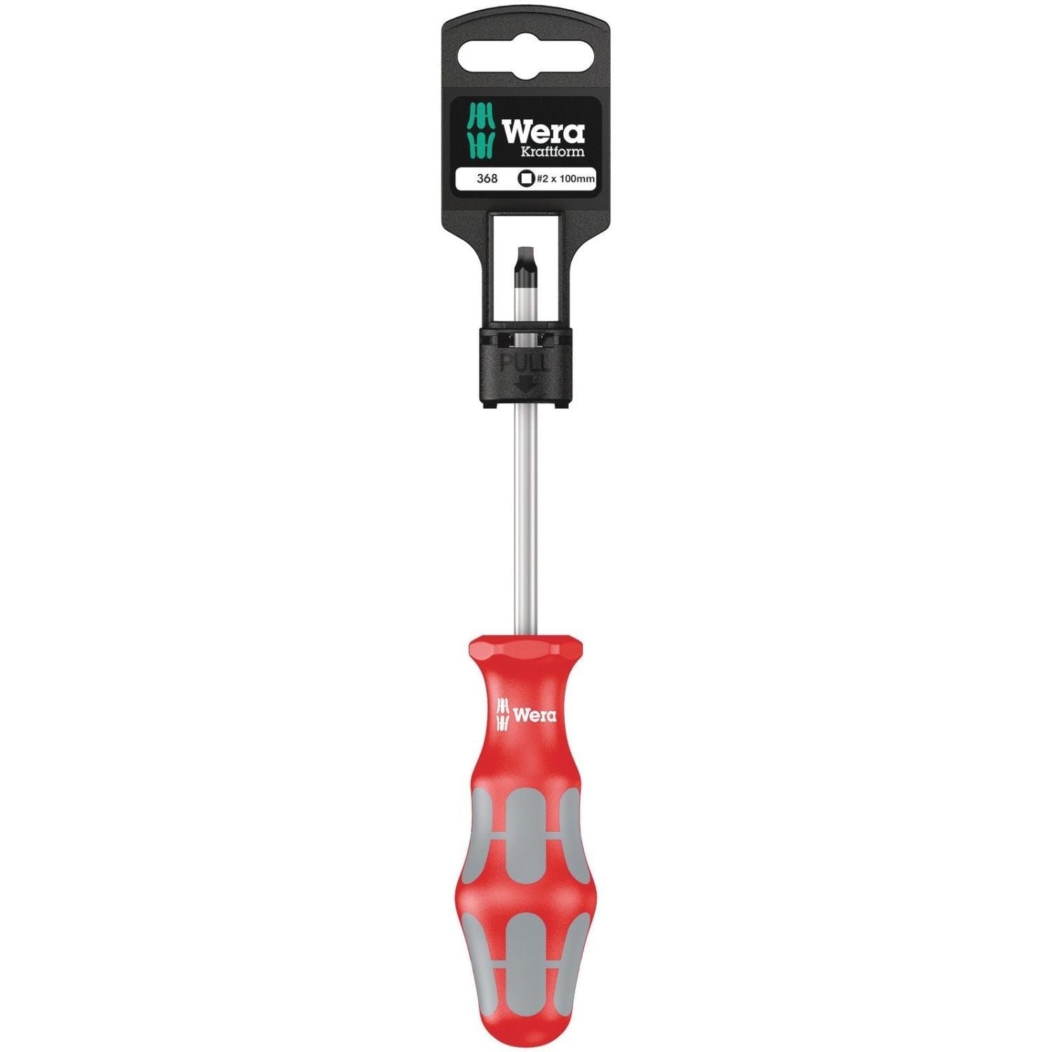 Wera 368 SB Screwdriver For Square Socket Head Screws, # 2x100-mm.