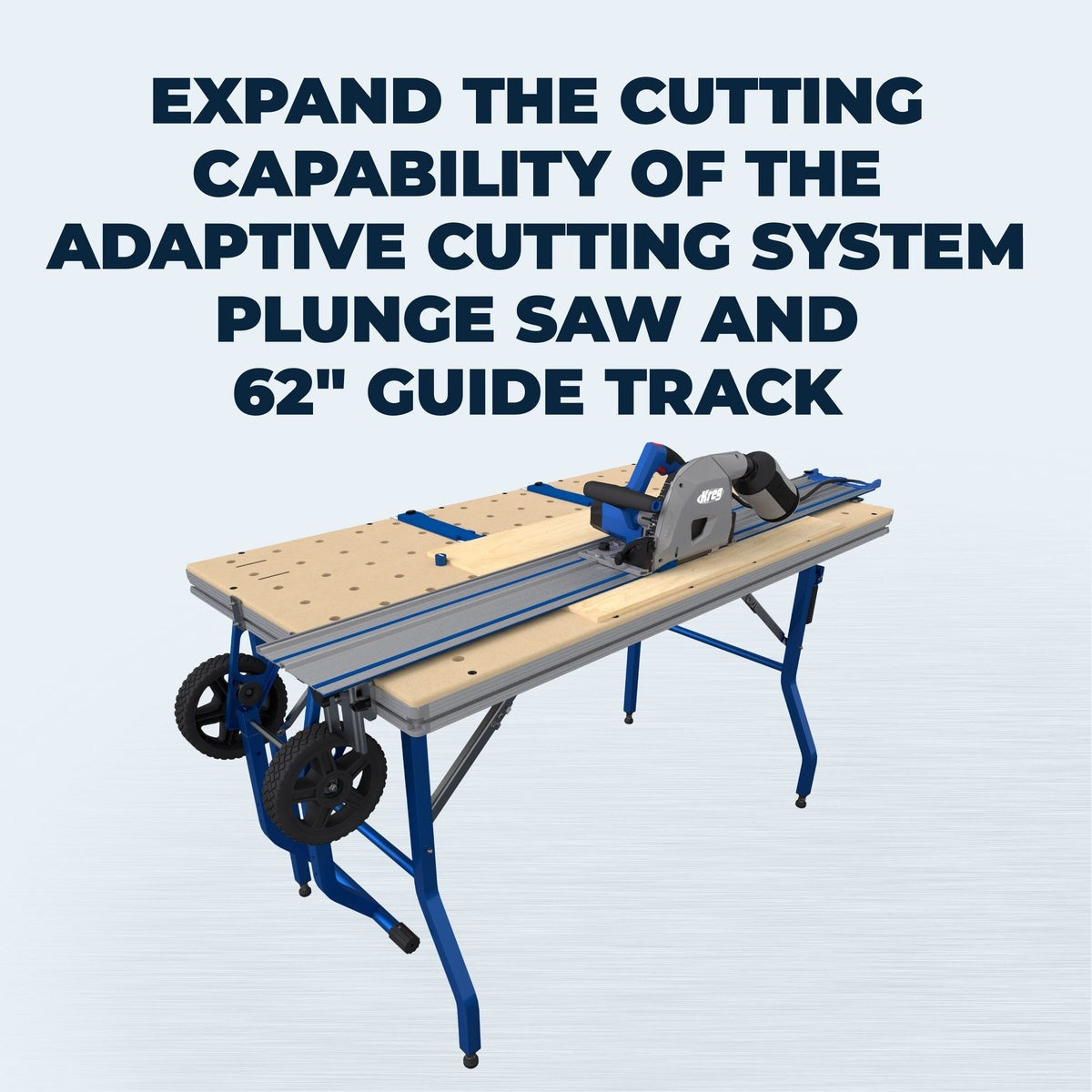 Kreg Adaptive Cutting System Project Table Kit with Folding Rolling Base (ACS1000)