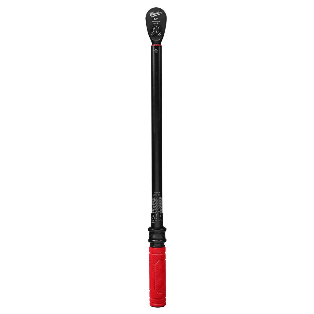 Milwaukee 48-22-9203 1/2-in. Drive Click Torque Wrench, 50-250 ft·lb