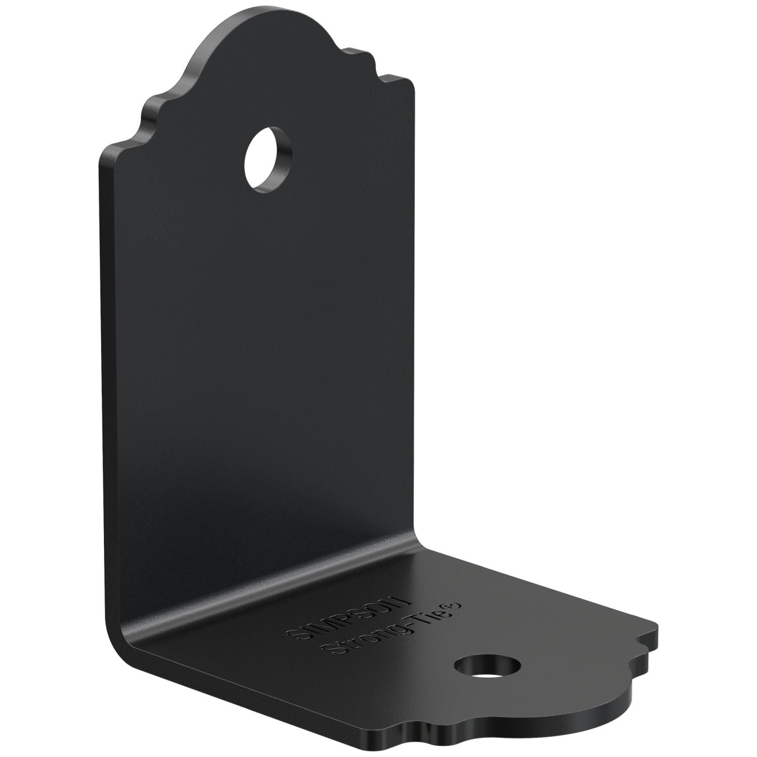 Simpson Strong-Tie APA21 Outdoor Accents Mission Collection ZMAX, Black Powder-Coated 90° Angle for 2x
