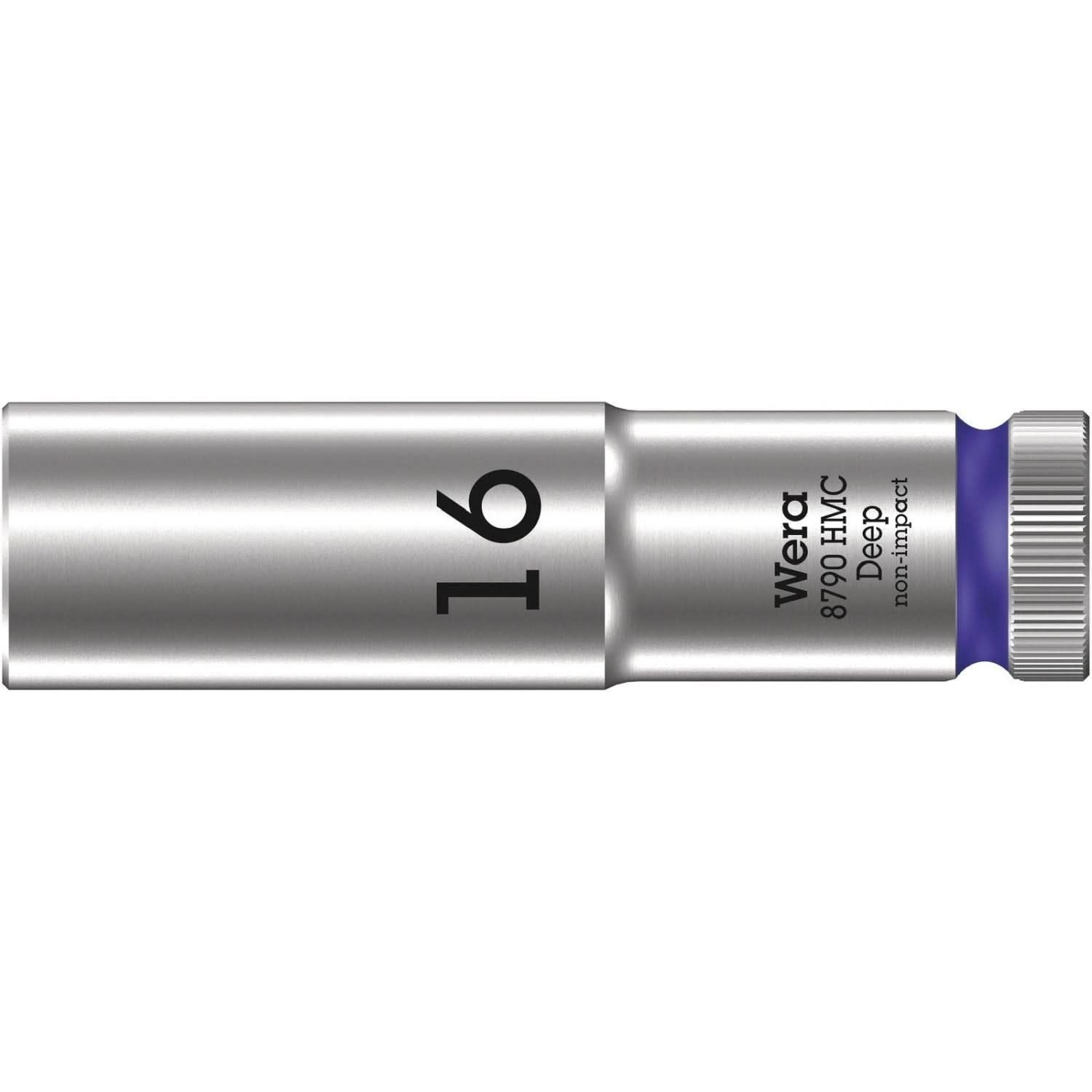 Wera 8790 Hmc Deep Socket With 1/2-in. Drive, 16x83-mm.