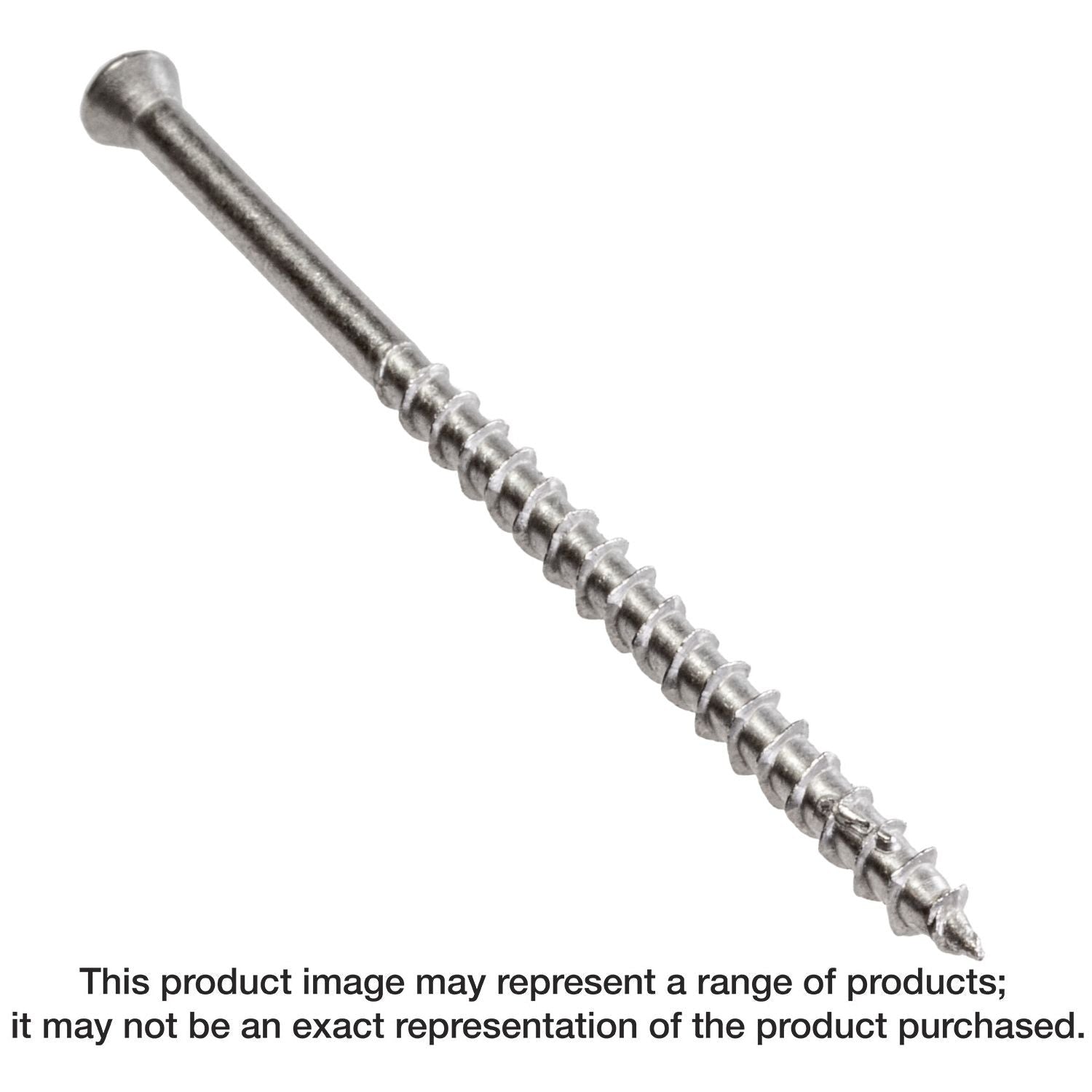 Simpson Strong-Tie T07300WP1 Deck-Drive DWP WOOD SS Screw, #7 x 3-in. T-15, Trim Head, Type 316, 1-lb.