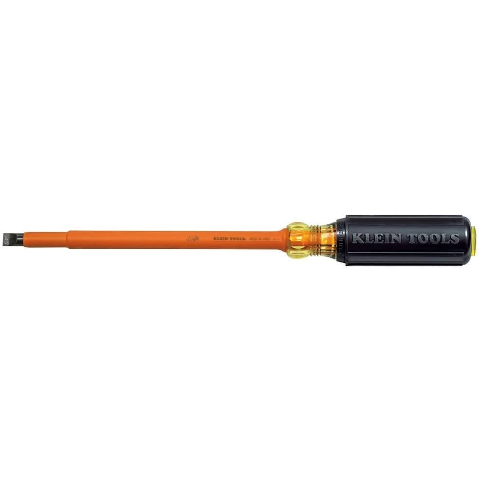Klein 602-8-INS Insulated 3/8" Cabinet-Tip 8" Round-Shank Screwdriver