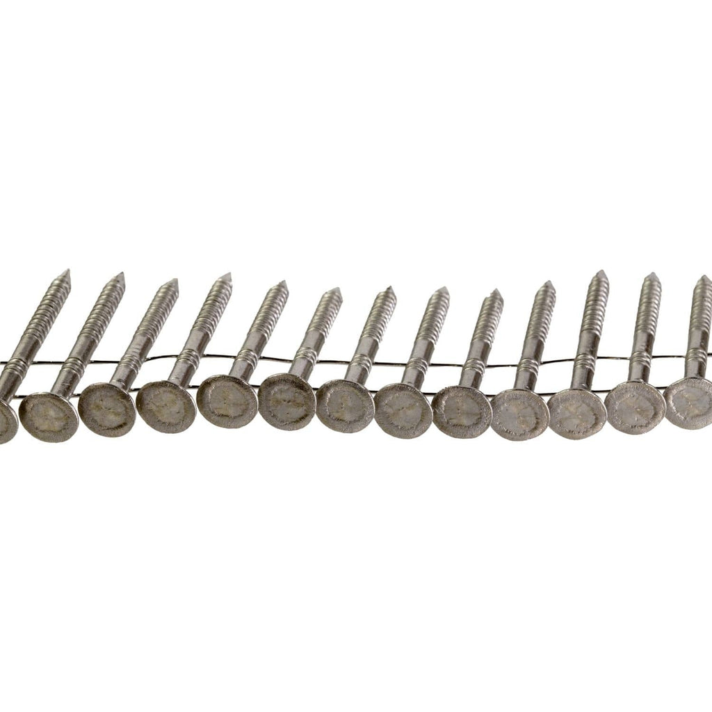 Simpson Strong-Tie T11A100RNJ 15° Wire Coil, Full Round Head, Ring-Shank Roofing Nail, 1-in. Type 316, 3600-Pack