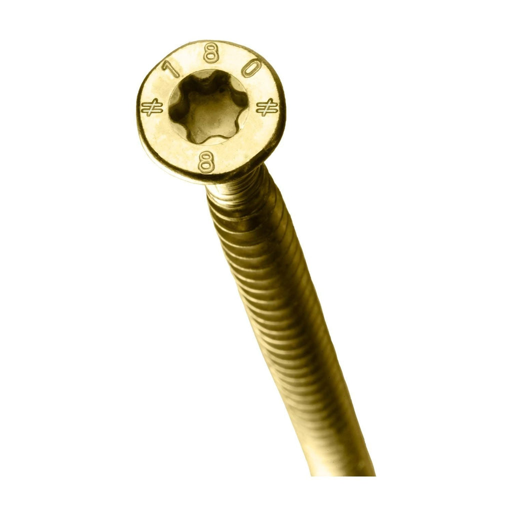 Simpson Strong-Tie SDCF22700 Strong-Drive SDCF TIMBER-CF Screw, 0.315-in. x 7-in. T40, Yellow Zinc, 250-Pack