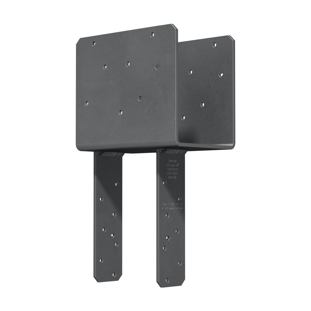 Simpson Strong-Tie ECCQ5-6SDS2.5 ECCQ End Column Cap for 5-1/8-in. Beam, 6x Post, with Strong-Drive SDS Screws
