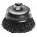 Milwaukee 48-52-1300 4" Crimped Wire Cup Brush- Carbon Steel