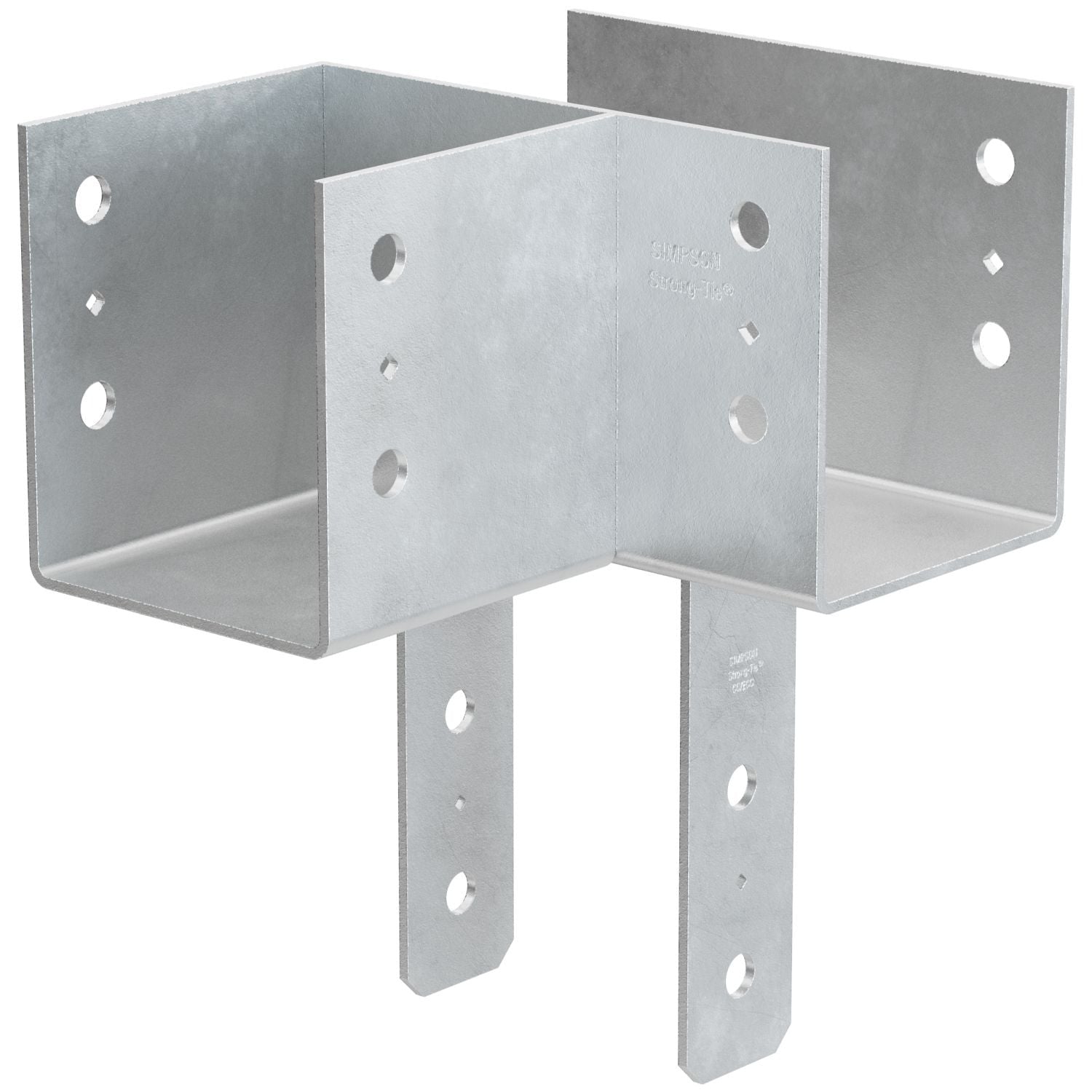 Simpson Strong-Tie ECCLL666HDG ECCLL HDG L-Shape End Column Cap for 6x Beams, 6x Post, Skewed Left