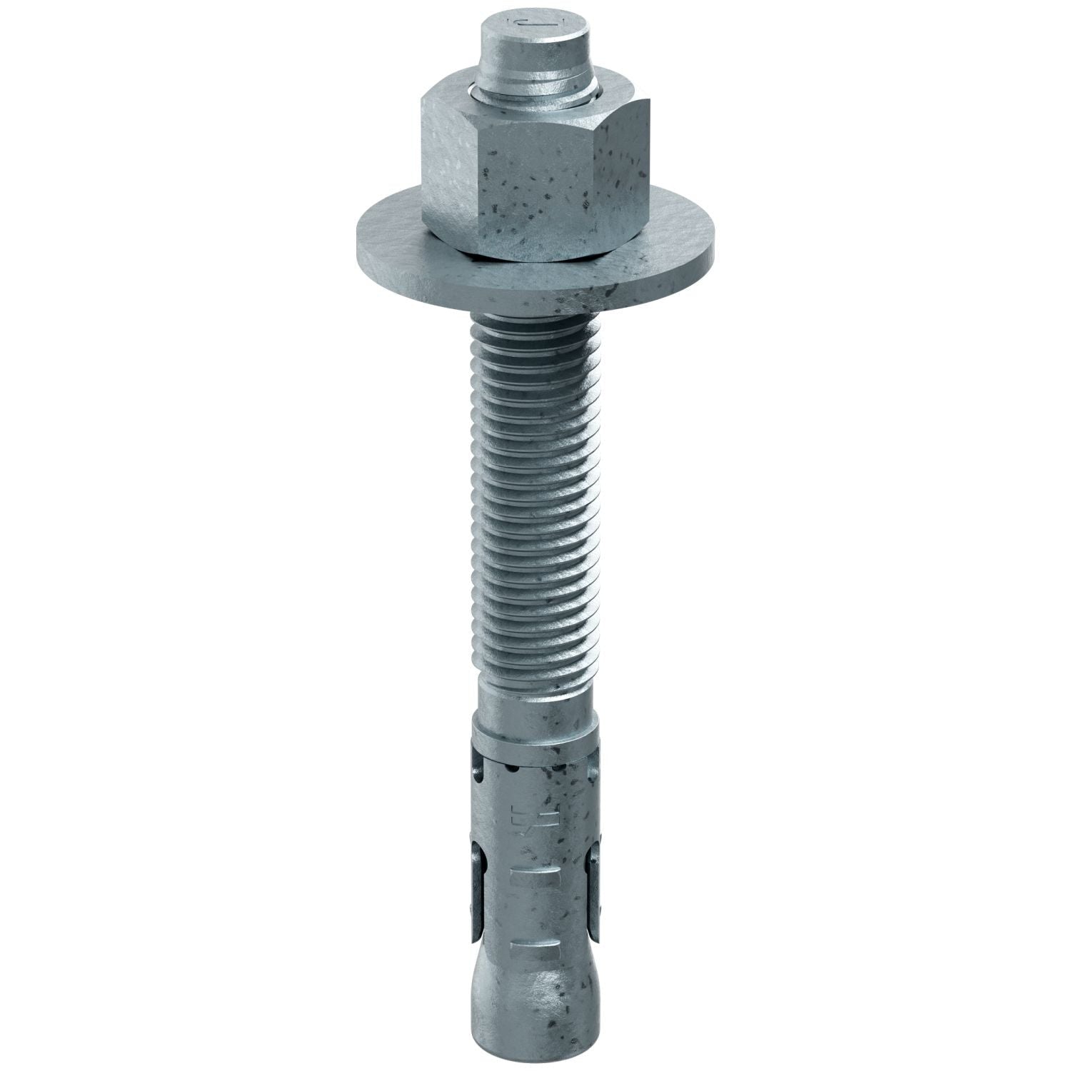 Simpson Strong-Tie STB2-75614MGF10 Strong-Bolt 2, 3/4-in. x 6-1/4-in. Mechanically Galvanized Wedge Anchor, Fully Assembled, 10-Pack