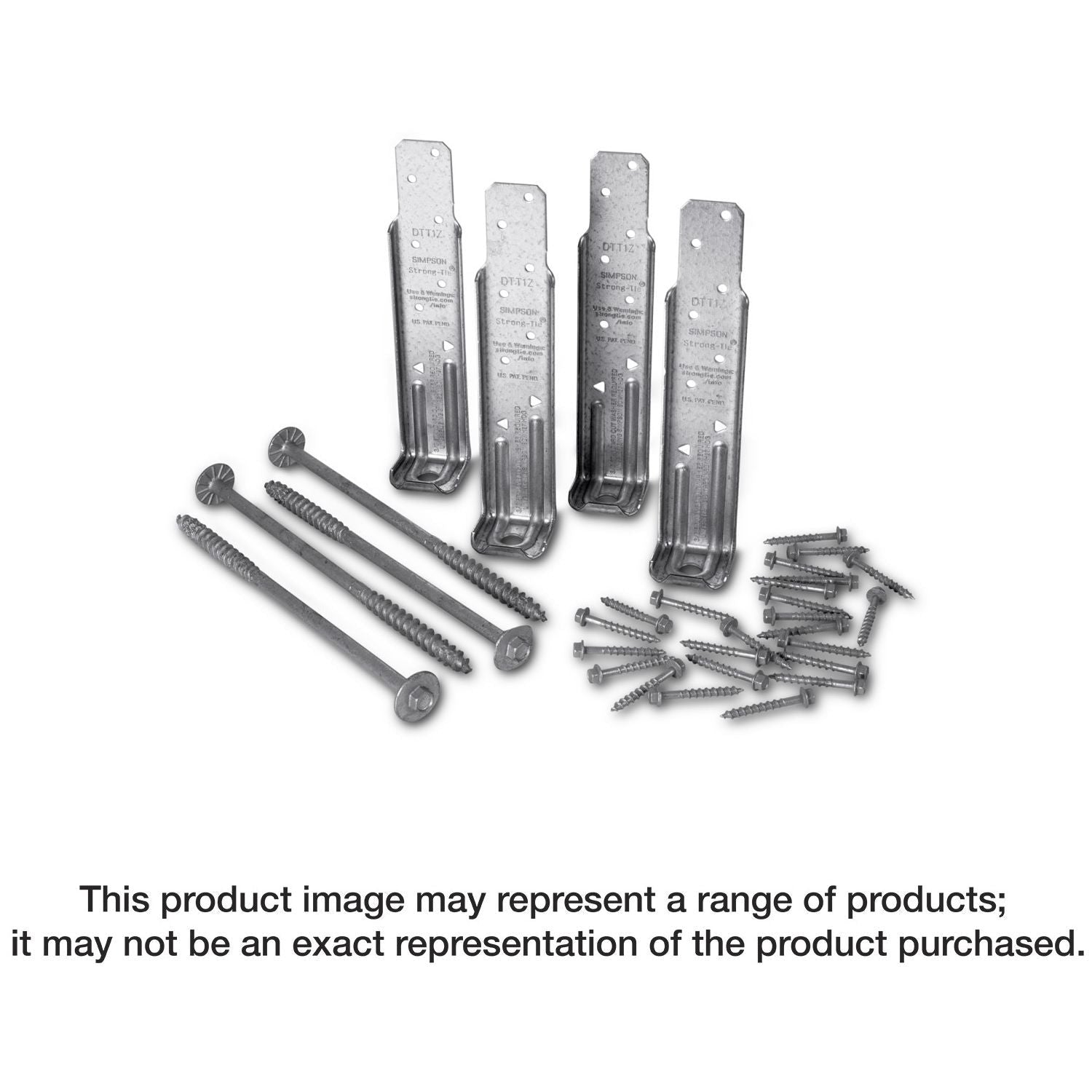 Simpson Strong-Tie DTT2Z-R2 DTT2Z ZMAX Galvanized Deck Tension Tie for 2x with 1-1/2-in. SDS Screws, 2-Pack