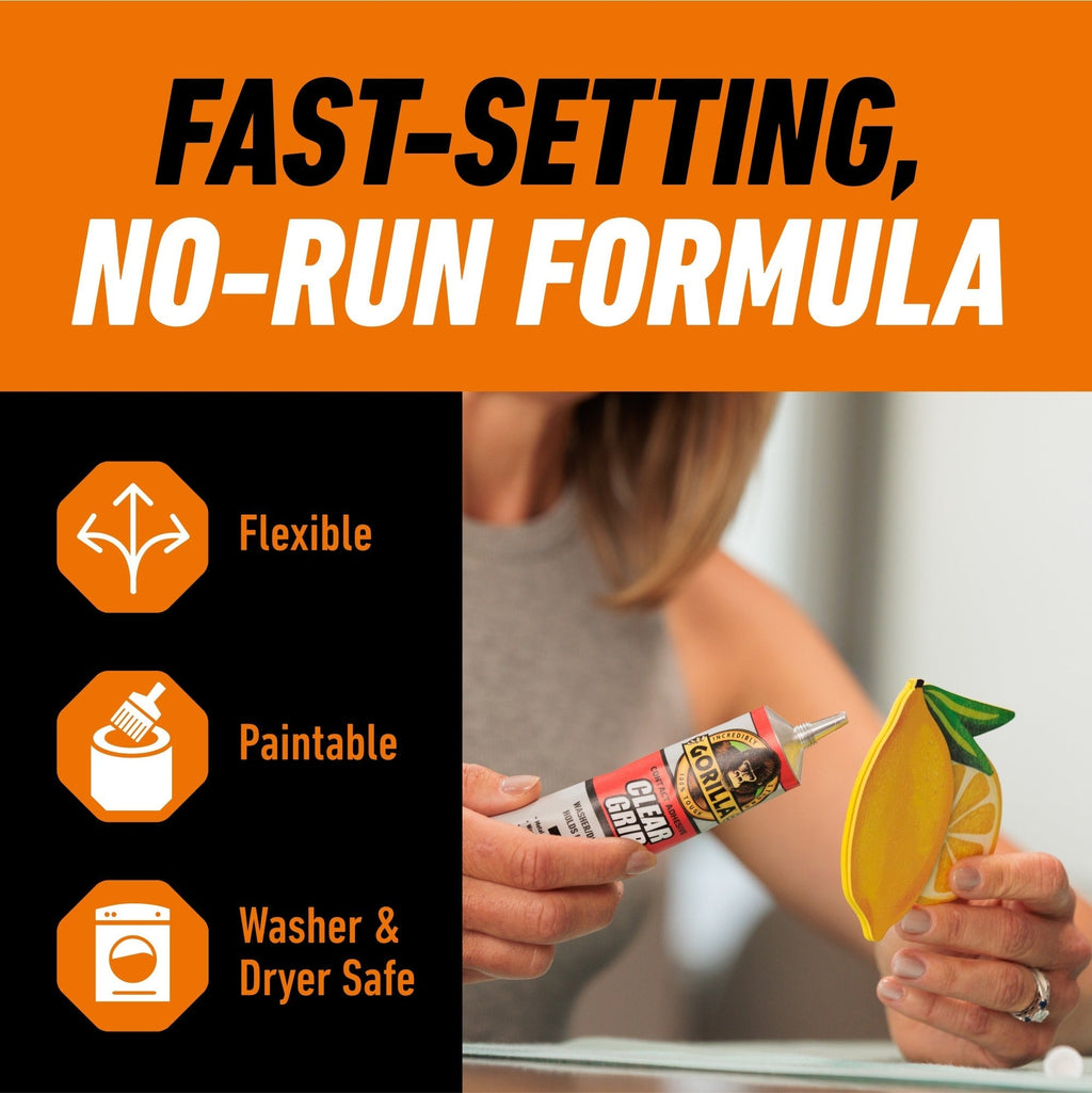 Gorilla Glue Clear Grip, 3-fl.oz. (8040002)
