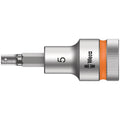 Wera 8740 C Hf Zyklop Bit Socket With 1/2-in. Drive With Holding Function, 5x60-mm.