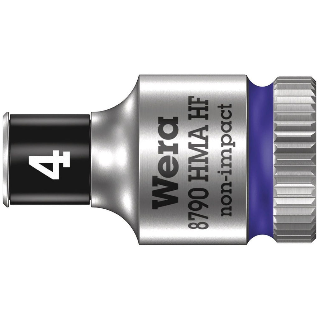 Wera 8790 Hma Hf Zyklop Socket With 1/4-in. Drive With Holding Function, 4x23-mm.