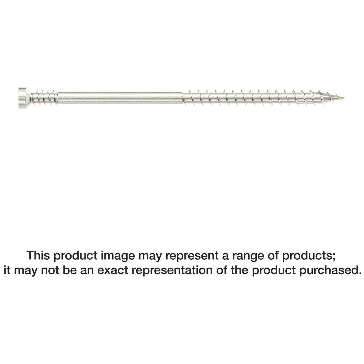 Simpson Strong-Tie FT07300T100 Finish Trim Screw, #7 x 3-in. T10, Trim-Head, Type 316, 100-Pack