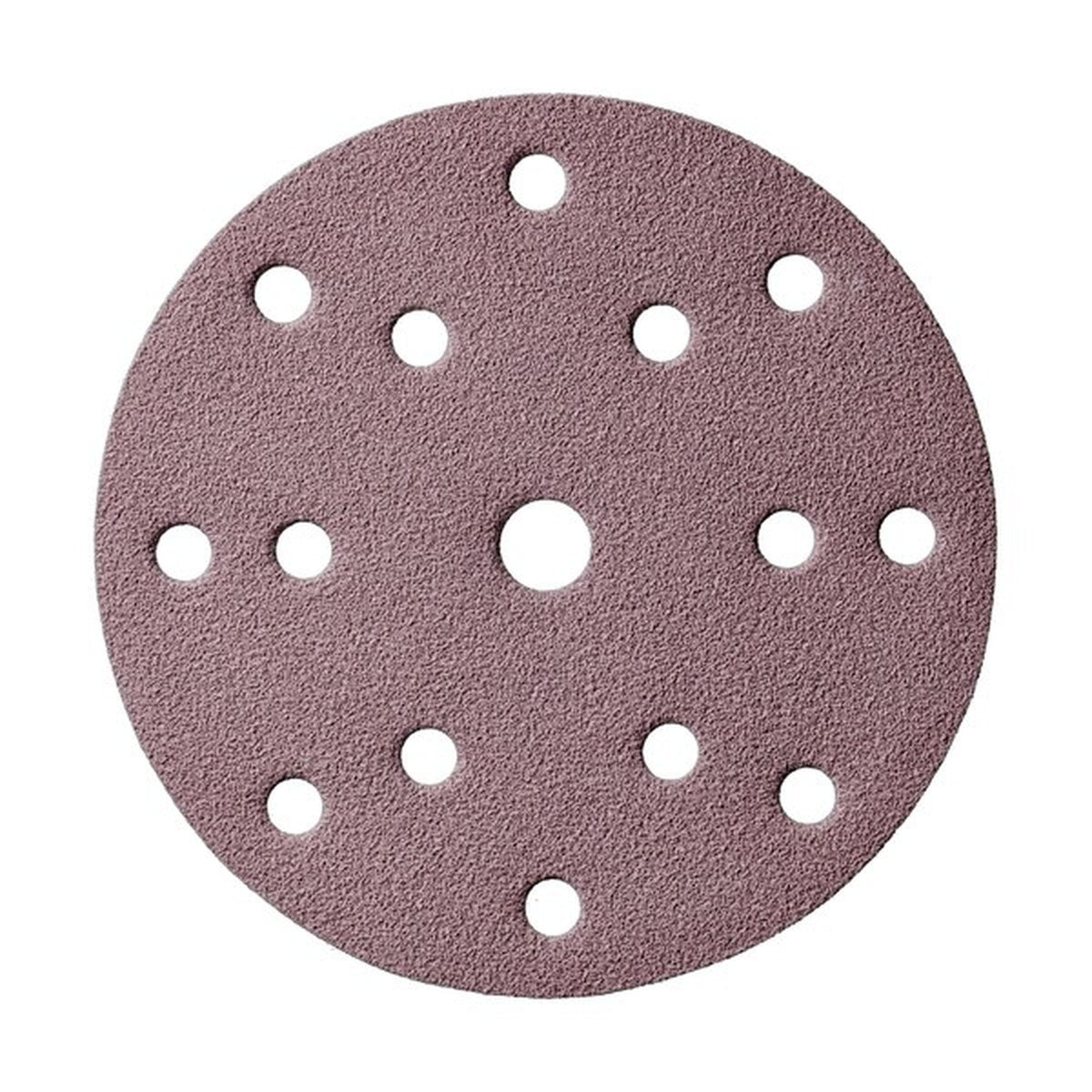 Mirka Q.Silver 6-in. 1500 Grit Hook and Loop Sanding Disc, 15-Hole, Pack of 50 (2C-611-1500)